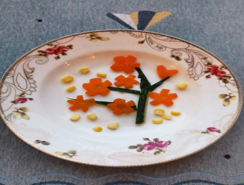 墙角数枝梅，凌寒独自开，遥知不是雪，唯有暗香来。